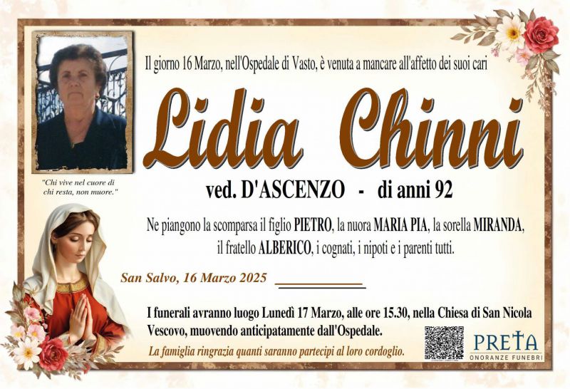 Lidia Chinni 16/03/2025
