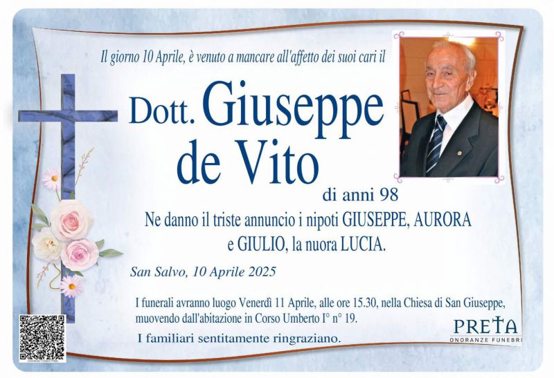 Giuseppe de Vito 10/04/2025