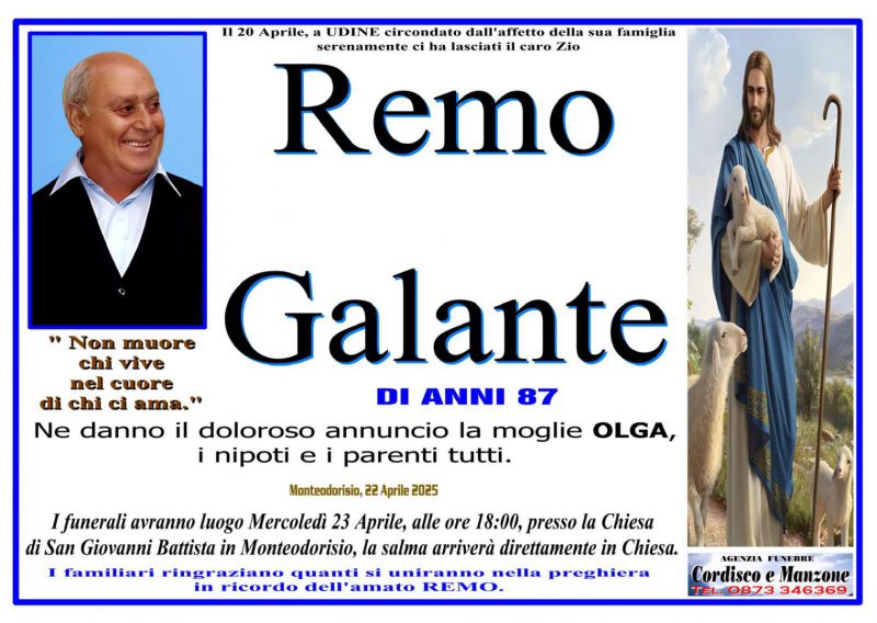 Remo Galante 22/04/2025