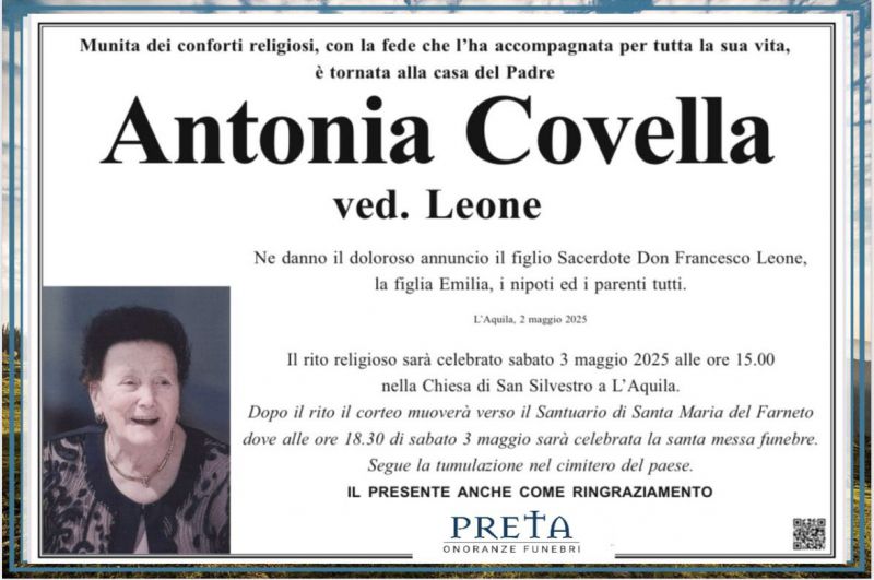 Antonia Covella 2/05/2025