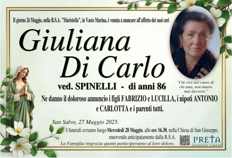 Giuliana Di Carlo 27/05/2025