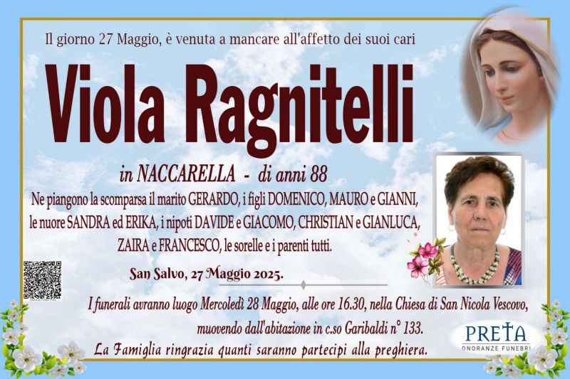 Viola Ragnitelli 27/05/2025