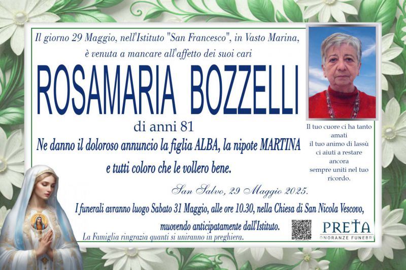 Rosamaria Bozzelli 29/05/2025