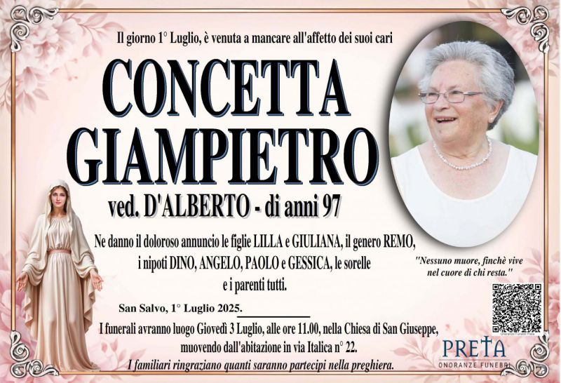 Concetta Giampietro 1/07/2025