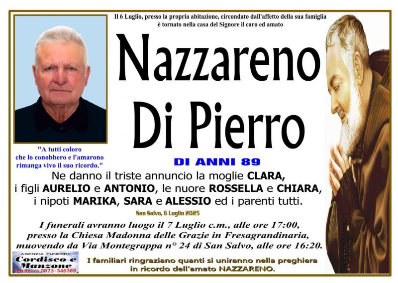 Nazzareno Di Pierro 6/07/2025