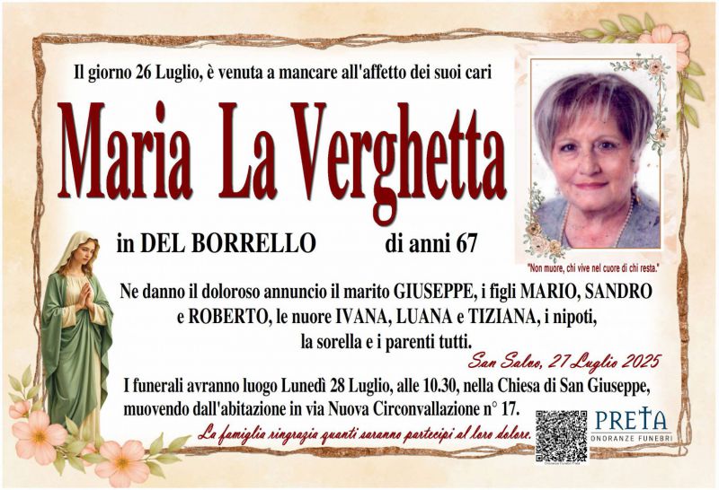 Maria La Verghetta 27/07/2025