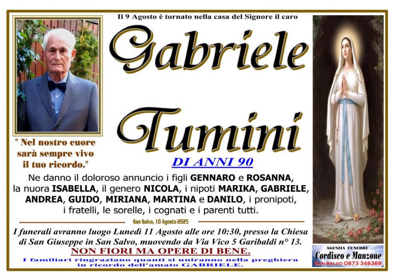 Gabriele Tumini 10/08/2025