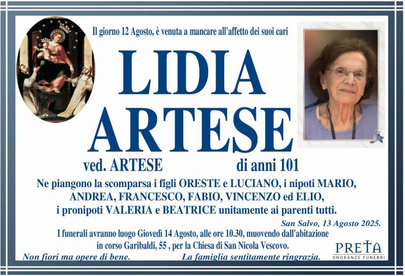 Lidia Artese 13/08/2025