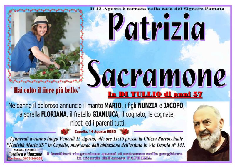 Patrizia Sacramone 14/08/2025