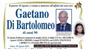 Gaetano Di Bartolomeo 18/08/2025