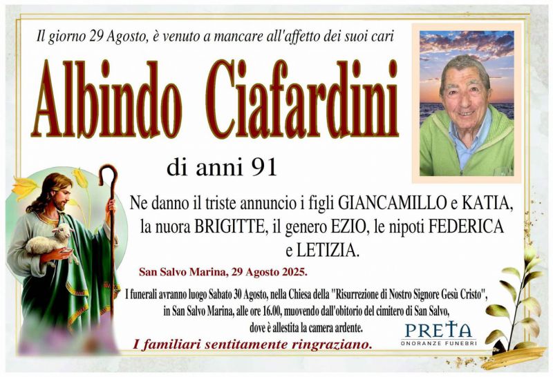 Albindo Ciafardini 29/08/2025