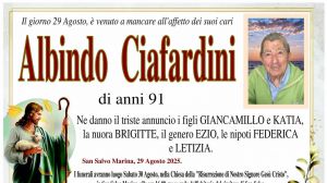 Albindo Ciafardini 29/08/2025
