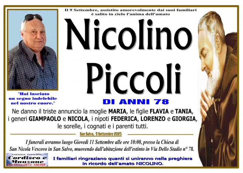 Nicolino Piccoli 10/09/2025