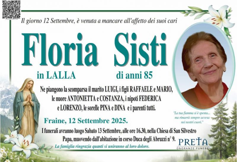 Floria Sisti 12/09/2025