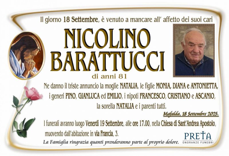 Nicolino Barattucci 18/09/2025