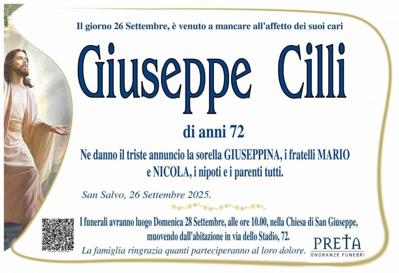 Giuseppe Cilli 26/09/2025