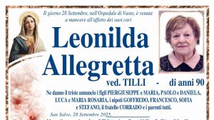 Leonilda Allegretta 28/09/2025