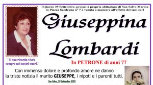 Giuseppina Lombardi 29/09/2025