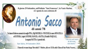 Antonio Sacco 30/09/2025