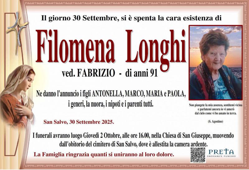 Filomena Longhi 30/09/2025
