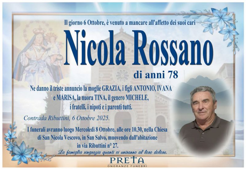 Nicola Rossano 6/10/2025