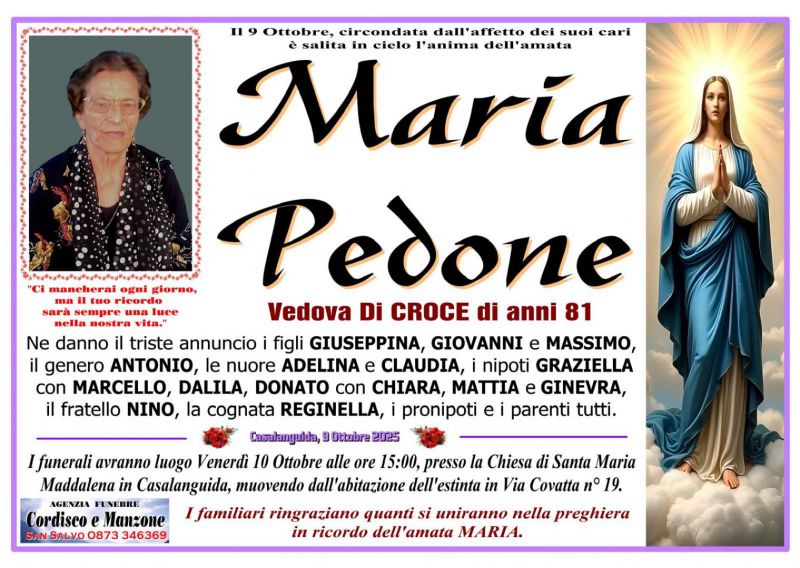 Maria Pedone 9/10/2025