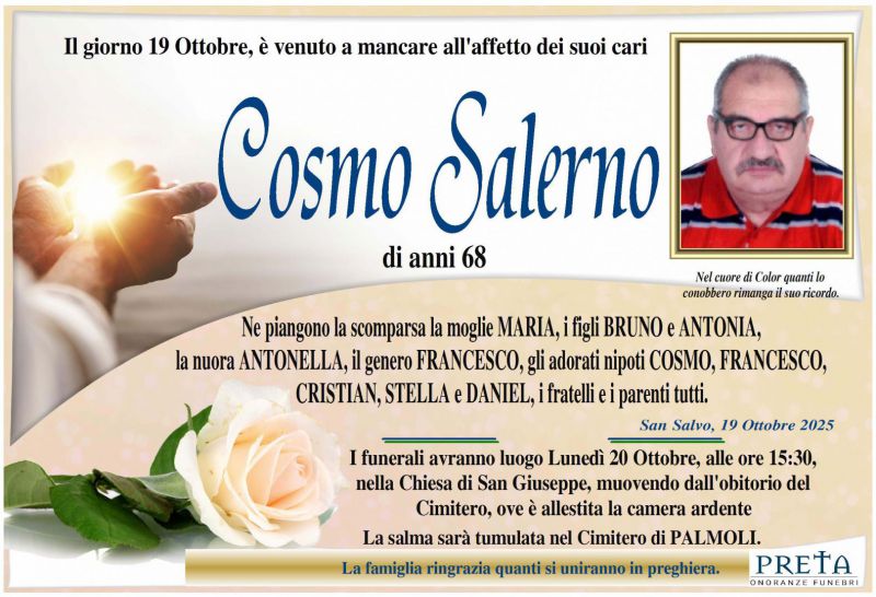 Cosmo Salerno 19/10/2025