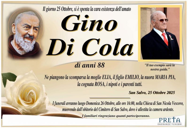 Gino Di Cola 25/10/2025