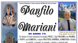 Panfilo Mariani 8/12/2025