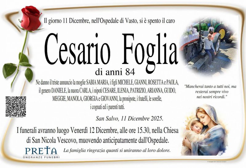 Cesario Foglia 11/12/2025
