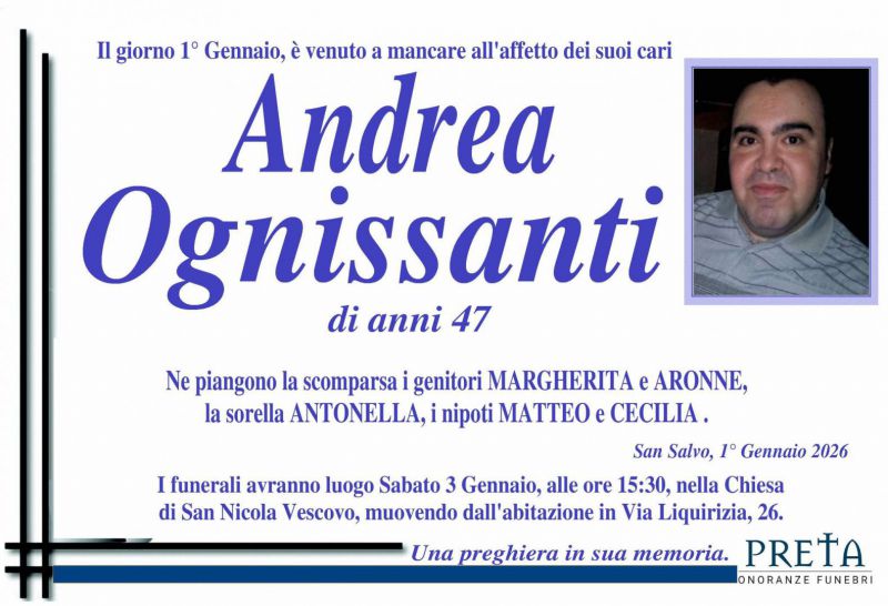 Andrea Ognissanti 01/01/2026