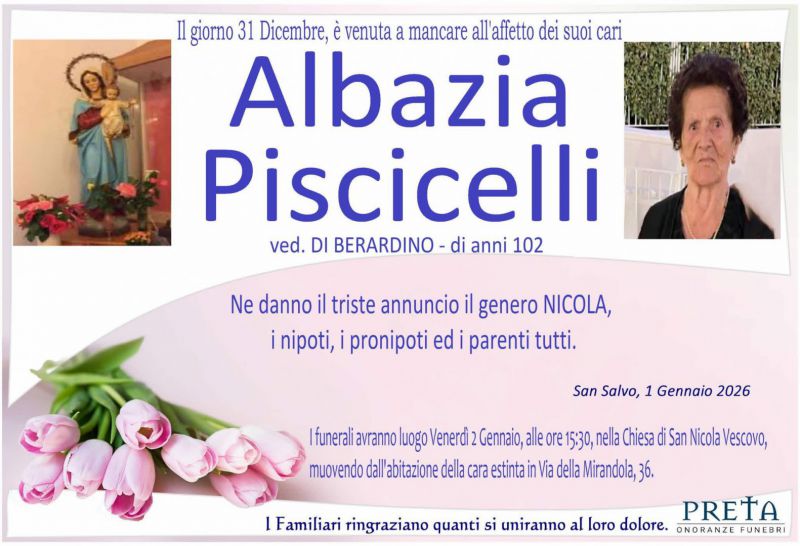 Albazia Piscicelli 01/01/2026