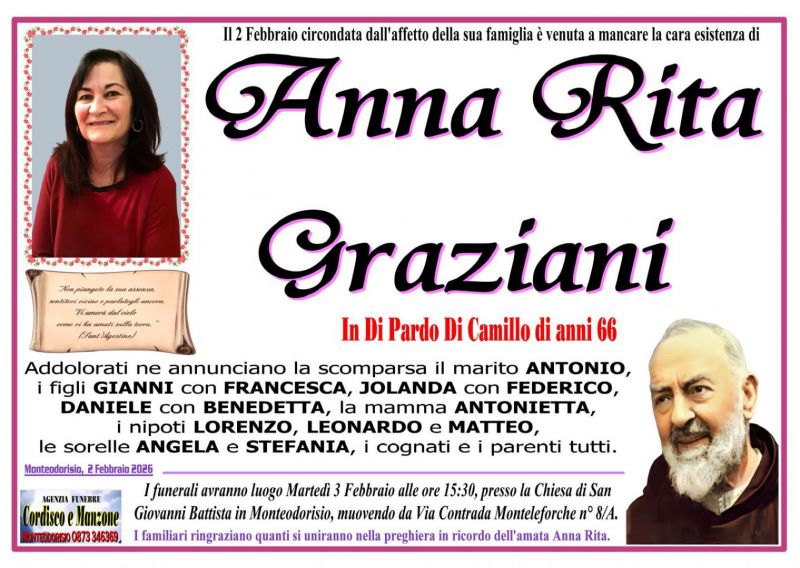Anna Rita Graziani 2/02/2026