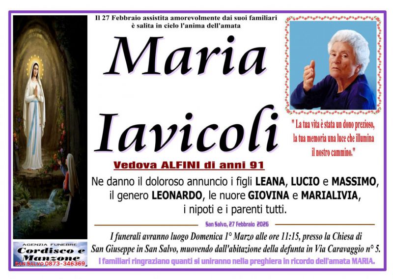 Maria Iavicoli 27/02/2026