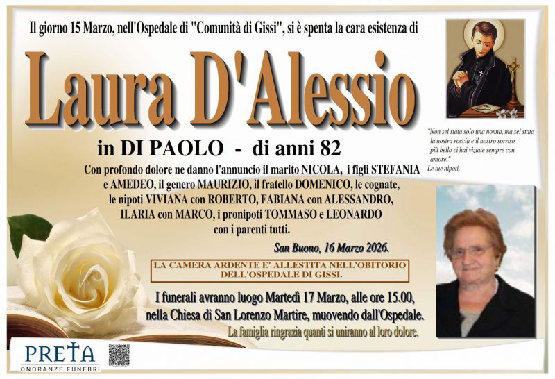 Laura D’Alessio 16/03/2026