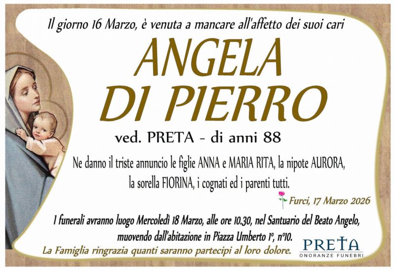 Angela Di Pierro 16/03/2026