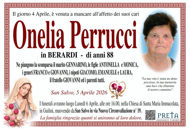 Onelia Perrucci 5/04/2026