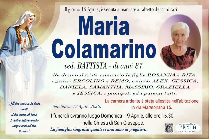Maria Colamarino 18/04/2026