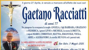 Gaetano Racciatti 5/05/2026