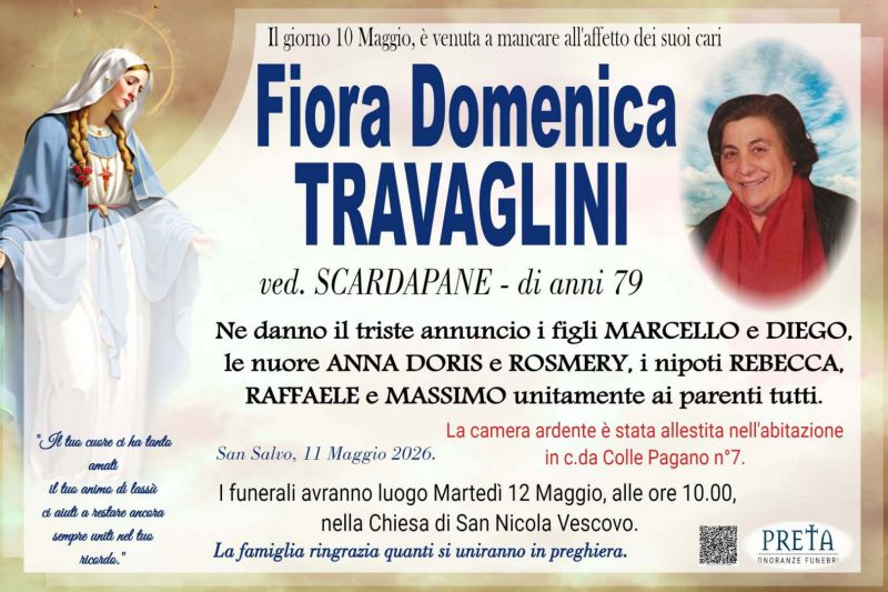 Fiora Domenica Travaglini 11/05/2026