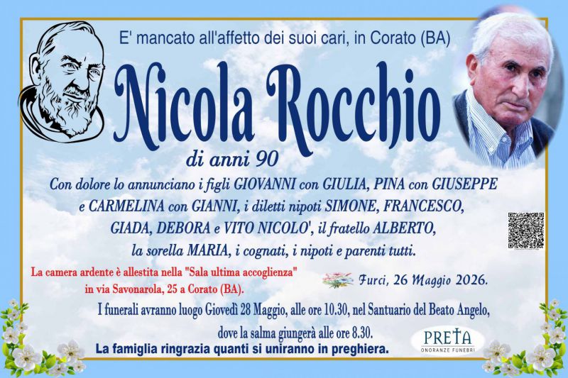Nicola Rocchio 26/05/2026