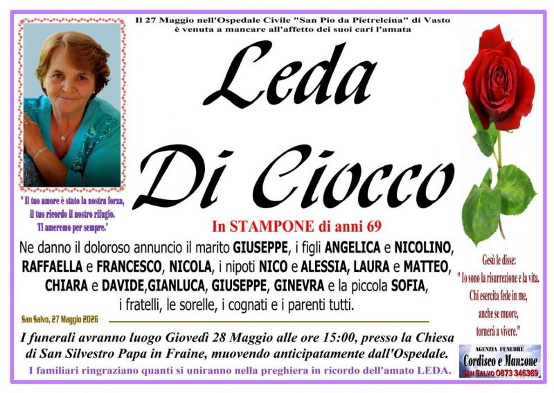 Leda Di Ciocco 27/05/2026