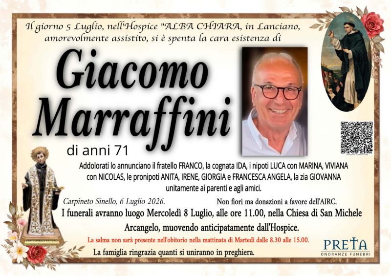 Giacomo Marraffini 6/07/2026