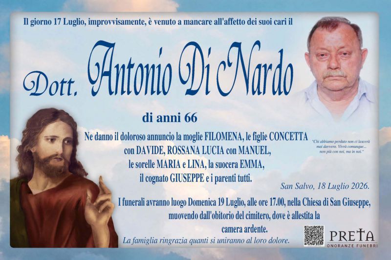 Dott. Antonio Di Nardo 17/07/2026
