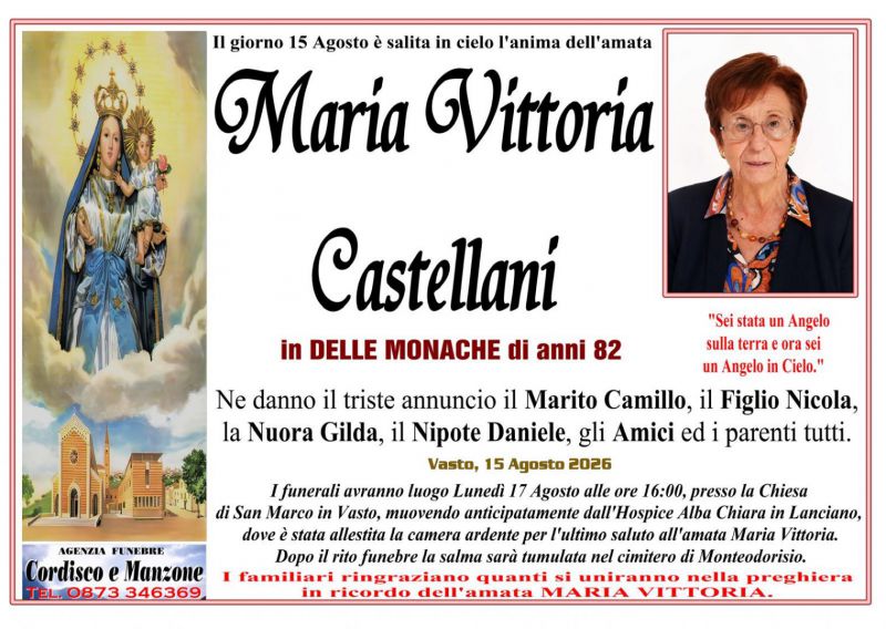 Maria Vittoria Castellani 16/08/2026