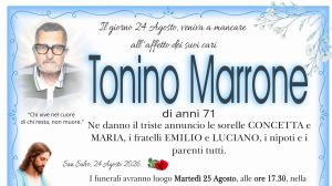 Tonino Marrone 24/08/2026