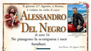 Alessandro Del Negro 28/08/2026