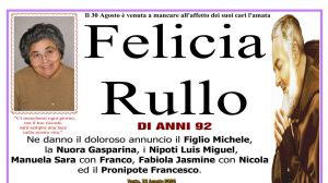 Felicia Rullo 30/08/2026