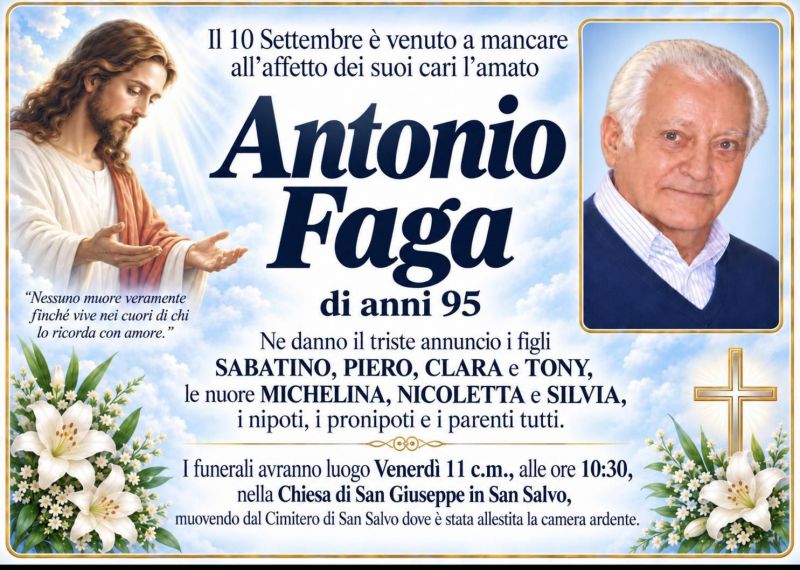 Antonio Faga 10/09/2026