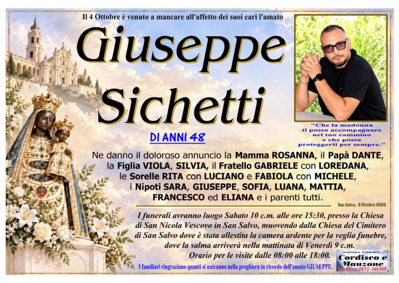 Giuseppe Sichetti 8/10/2026
